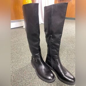 Autumn Cashmere Black Over the Knee Boots